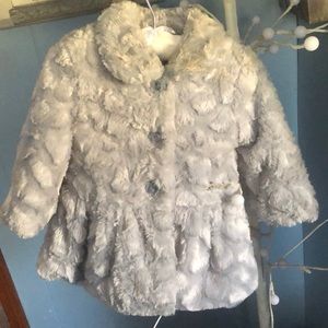 Calvin Klein Baby Girl Gray Winter Jacket 18M